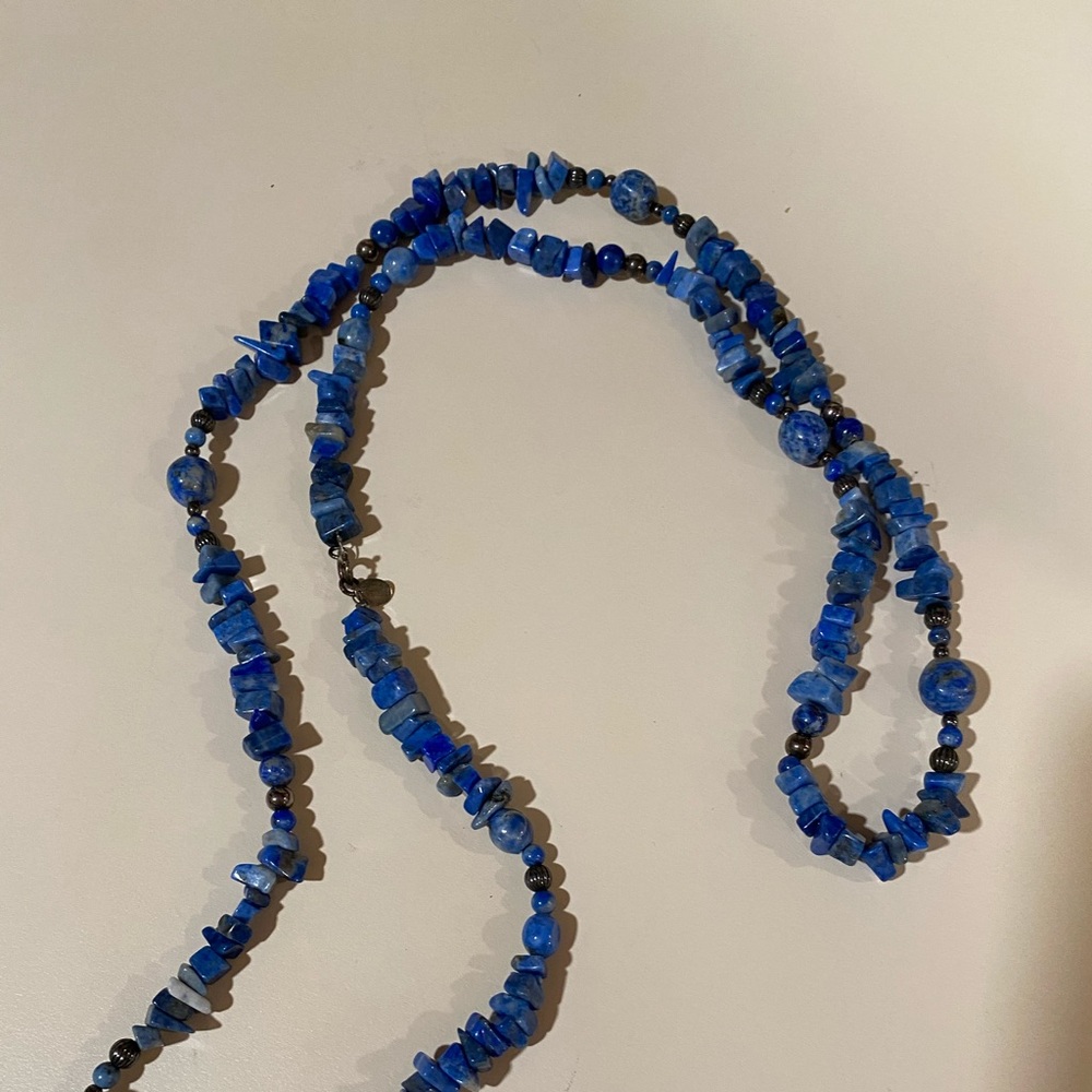 Blue turquoise necklace